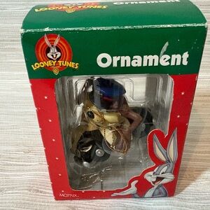 LOONEY TUNES ✨ VINTAGE Taz police ornament 1998 Tasmanian devil Christmas EUC